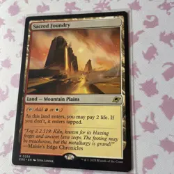 MTG Sacred Foundry EOE 0256 R NM Regular Card More In Store - Image 2