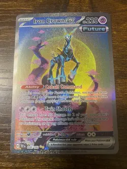 Pokemon TCG Iron Crown Ex Temporal Forces 206/162 Rare Special Illustration - Image 1