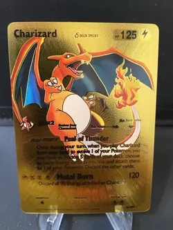 Charizard Delta Species Gold Foil Fan Art Display Card Pokemon - Image 1