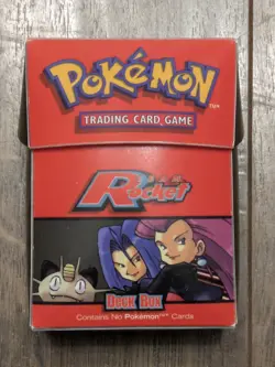 Pokemon TCG Team Rocket Deck Box Vintage 2000 Opened Unused - Image 1