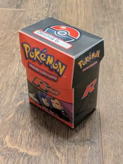 Pokemon TCG Team Rocket Deck Box Vintage 2000 Opened Unused - Image 3