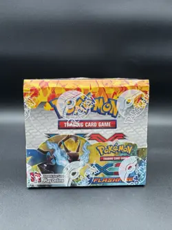 2014 Pokemon XY Flashfire Booster Box Sealed with Acrylic Case - Image 1