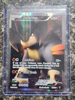 Pokemon Noble Victories Terrakion 99/101 Holo Full Art Ultra Rare NM - Image 1