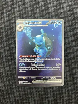 Pokemon Blastoise EX 200/165 Sir Special Illustration Rare Scarlet & Violet 151 - Image 1