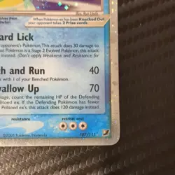 Nintendo Politoed ex 107/115 EX Unseen Forces Ultra Rare Holo 2005 Pokemon TCG - Image 2