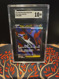 SGC 10 Mega Latias EX 163/132 Ultra Rare Holo Mega Evolution Pokemon Gem Mint - Image 1