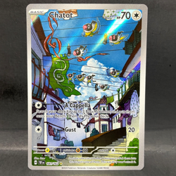 2024 POKEMON TEMPORAL FORCES CHATOT 181/162 ILLUSTRATION RARE - Image 1