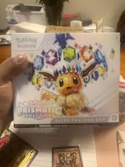 Pokemon TCG Scarlet & Violet Prismatic Evolutions Elite Trainer Box Eevee Promo - Image 1