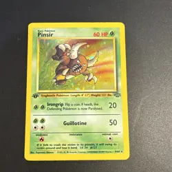 Pokemon TCG Pinsir 1st Edition Jungle Holo Rare 9/64 1999 - Image 1