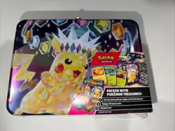 Pokemon Surging Sparks 2024 Fall Collectors Chest Factory Sealed Tin - Image 1