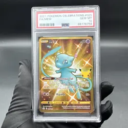 Pokemon Mew 025/025 Full Art Secret Rare Holo Pokemon Celebrations PSA 10 - Image 2