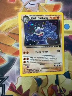 Dark Machamp 10/82 Team Rocket Unlimited Holo WOTC Pokemon TCG NM - Image 1