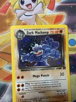 Dark Machamp 10/82 Team Rocket Unlimited Holo WOTC Pokemon TCG NM - Image 2