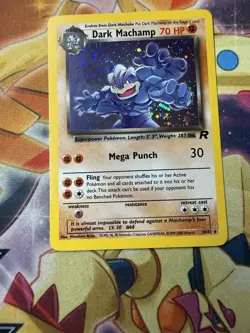 Dark Machamp 10/82 Team Rocket Unlimited Holo WOTC Pokemon TCG NM - Image 3