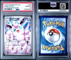 2025 Pokemon Phantasmal Flames EN Wigglytuff 105 Illustration Rare PSA 10 - Image 3
