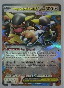 Mega Kangaskhan Ex 2025 Pokemon TCG #025 Mega Evolution Black Star Promo Holo - Image 1