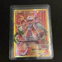 2015 Pokemon XY BREAKthrough Mewtwo EX 164/162 Secret Full Art NM - Image 1