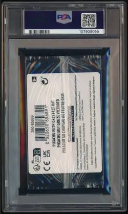 Pokemon Pikachu with Grey Felt hat Van Gogh 085 Graded Sealed Promo PSA 10 - Image 3