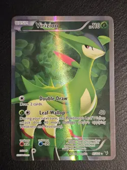 Virizion (Full Art) 97/101 Noble Victories Holo Pokemon TCG LP/LP+ - Image 2