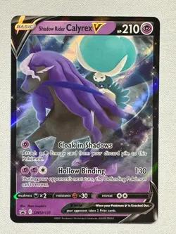 Shadow Rider Calyrex V SWSH131 Promo SWSH Black Star Pokemon Near Mint - Image 1