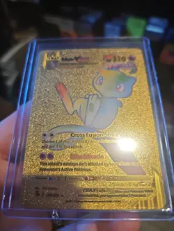 Mew Vmax Premium Gold Foil Fan Art Vinyl Textured Collector Pokemon - Image 3
