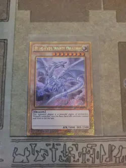 YUGIOH BLUE-EYES WHITE DRAGON MVP1-ENGV4 GOLD SECRET LIMITED ED NM - Image 1