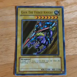 Konami Yu-Gi-Oh! Gaia The Fierce Knight LOB-EN006 Ultra Rare Unlimited 2300/2100 - Image 1