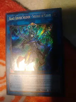 Yugioh Black Luster Soldier, Soldier of Chaos BLC1-EN002 Secret (NM) - Image 2