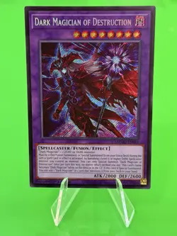 Yu-Gi-Oh Maze Of Muertos Dark Magician of Destruction Secret Rare MZMU-EN011 NM! - Image 1