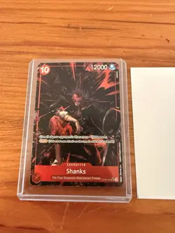 🔥ONE PIECE - SHANKS OP09-004 (ALT ART) SR ENG EMPERORS IN THE NEW WORLD - Image 1