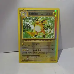 Pokemon Raichu Evolutions 36/108 Reverse Holo Rare 2016 TCG 100 HP Card - Image 1