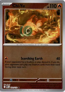 Chi-Yu 031/132 Reverse Holo ME01: Mega Evolution Pokemon Card TCG - Image 1