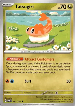 Tatsugiri - 131/167 SV06: Twilight Masquerade Pokemon Card TCG - Image 1