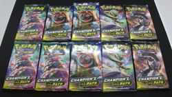 New Sealed Pokemon card Champion's Path Booster Pack Lot Of 10 - Image 1