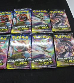 New Sealed Pokemon card Champion's Path Booster Pack Lot Of 10 - Image 3