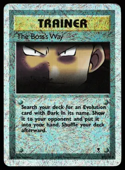 The Boss's Way 105/110 Reverse Holo Legendary Collection Pokemon Card CREASED - Image 1