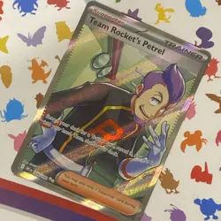 Pokemon Card Team Rocket's Petrel 226/182 Full Art Ultra Rare Destined Rivals NM - Image 1