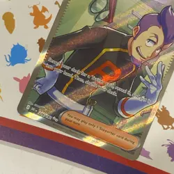 Pokemon Card Team Rocket's Petrel 226/182 Full Art Ultra Rare Destined Rivals NM - Image 2