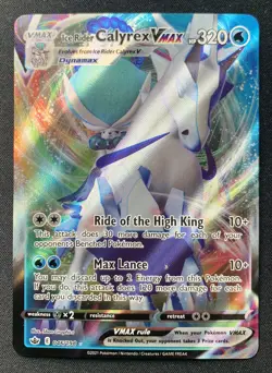 Ice Rider Calyrex VMAX 046/198 Chilling Reign Ultra Rare Pokemon TCG Card NM - Image 1