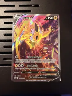 Pokemon Jolteon V Promo Full Art Holo Card SWSH183 Sword & Shield - Image 1