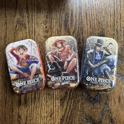 One Piece Card TCG Vol 2 Mini Tin (TS-O2, OP-13) Sealed, Brand New, Set of 3 - Image 1