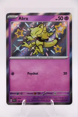 Abra - 148/091 Baby Shiny Rare Paldean Fates Pokemon Card - NM/MINT - Image 1