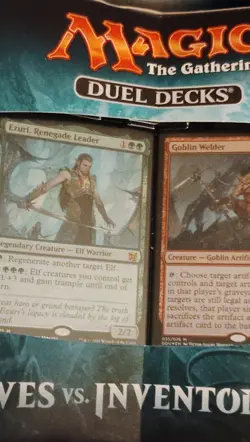 Magic: The Gathering Duel Decks Elves vs. Inventors Ezuri & Goblin Welder Cards - Image 1
