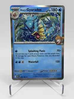 Pokemon Misty's Gyarados Sv10 Destined Rivals 049/182 Holo Rare TCG 2025 Card - Image 1