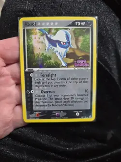 Pokemon Absol 18/110 Holo Stamped EX Holon Phantoms Card 2006 Lp - Image 1