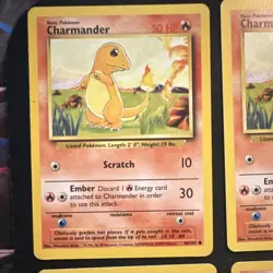Pokemon TCG Base Set Lot Charmander 46/102 (6 Cards) Wizards of the Coast - Image 2