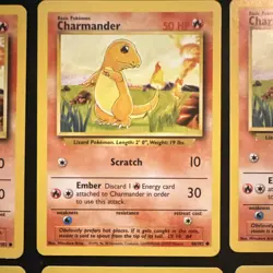 Pokemon TCG Base Set Lot Charmander 46/102 (6 Cards) Wizards of the Coast - Image 3