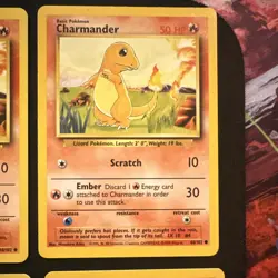Pokemon TCG Base Set Lot Charmander 46/102 (6 Cards) Wizards of the Coast - Image 4