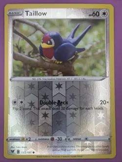 Taillow 133/185 Vivid Voltage Reverse Holo Pokemon Card - Yuka Morii - Image 1