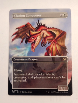 Clarion Conqueror (Borderless) - Tarkir: Dragonstorm (TDM) - EN - R 0377 - Image 1